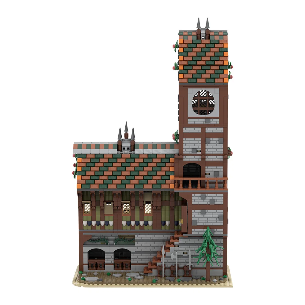 

Gobricks MOC Fantasy Tavern Building Blocks Model Medieval Fantasy Tavern Architecture Bricks Assembly Toys Kids Birthday Gifts