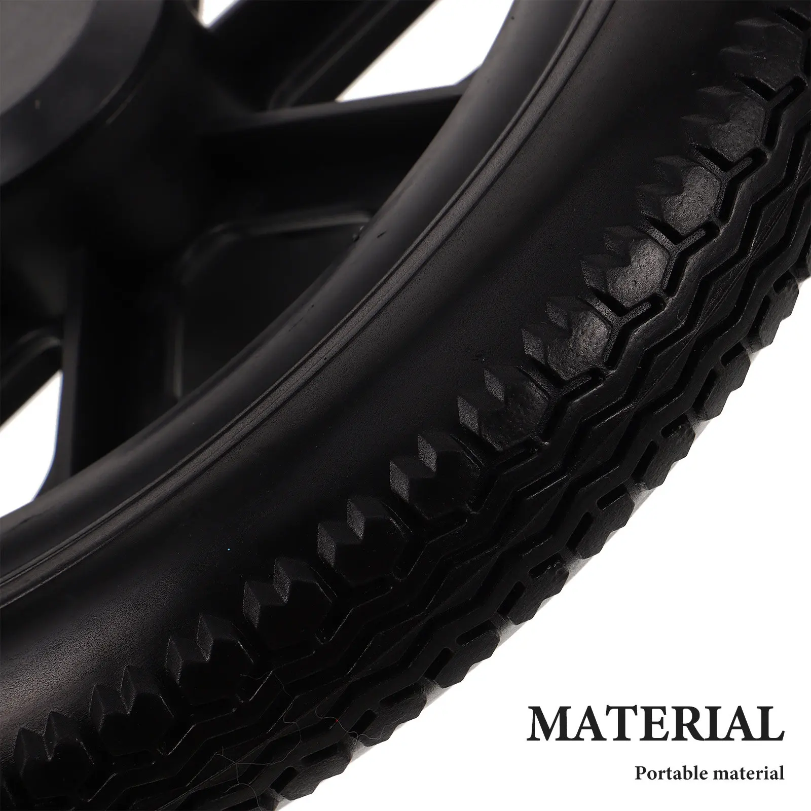 12Inch Solid Wheelchair Rear Wheel Replacement Manual Transport Chair Assembly Walker Stroller Shock Absorbing Caster Tires