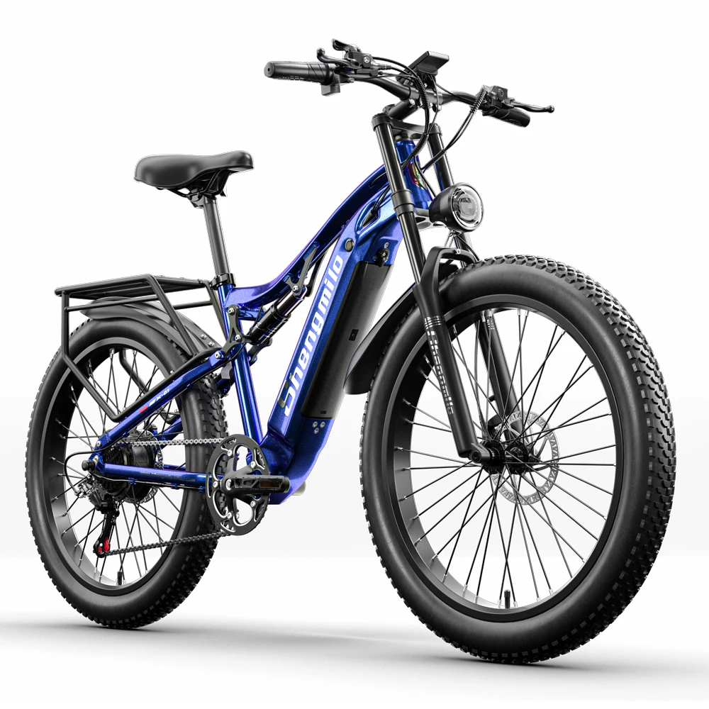 NEW Arrival US EU Shengmilo MX03 48V 500w Electric Bike 15Ah Long Rang Fat Tire Ebike BaFang Electric DirtBike Hybrid Bicycle