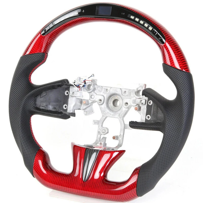 

Upgraded Red Carbon Fiber Steering Wheel Suitable Q50