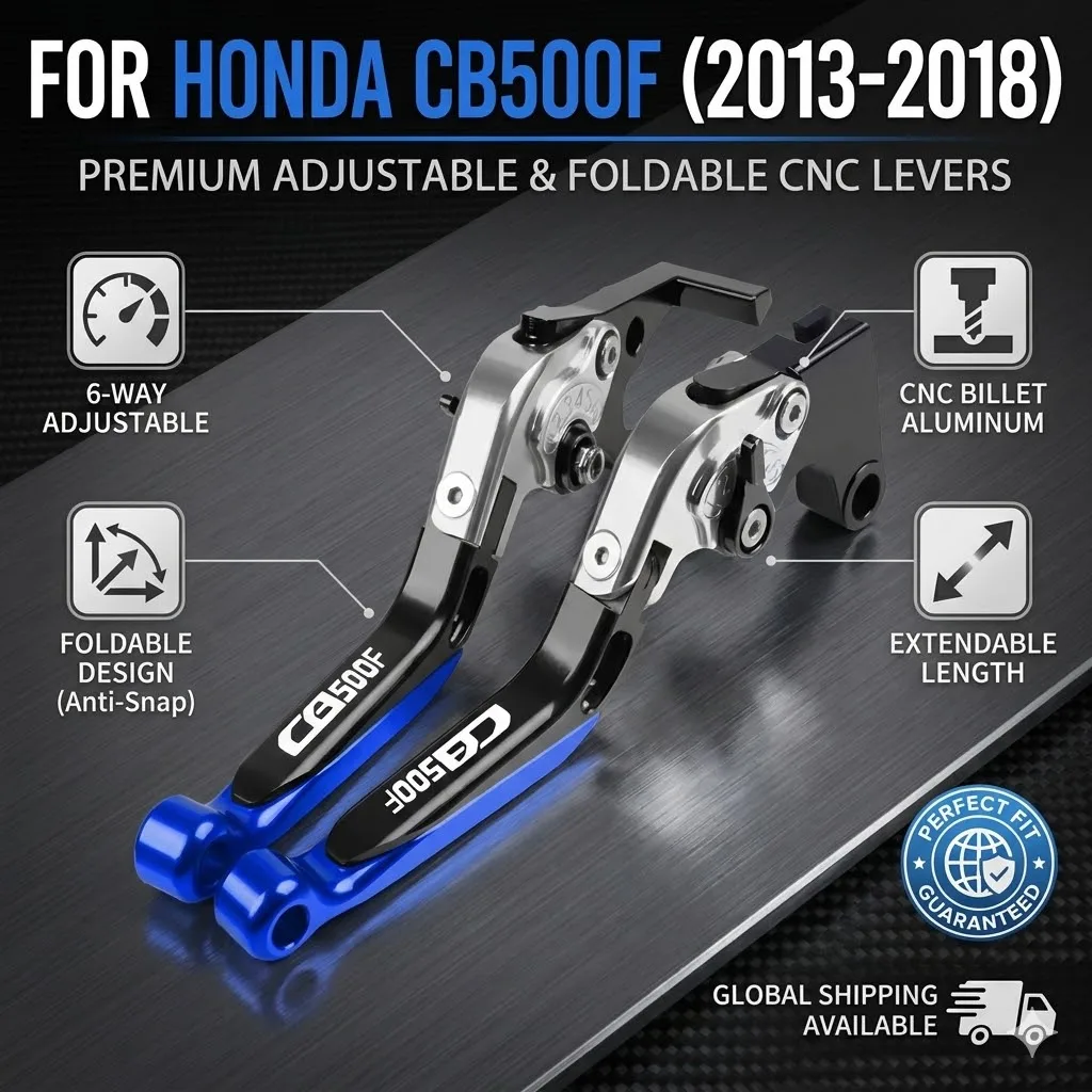 Motorcycle Adjustable Extendable Short Brake Handle Clutch Levers For Honda CB500F CB 500 F 2013-2018 2017 2016 2015 2014 Parts