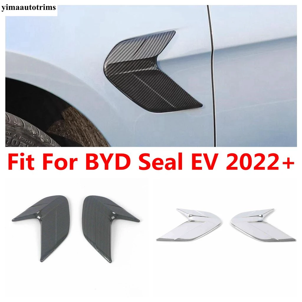 

Car Side Body Air Intake Flow Vent Wing Fender Leaf Board Panel Decoration Cover Trim For BYD Seal EV 2022 2023 2024 Accessories