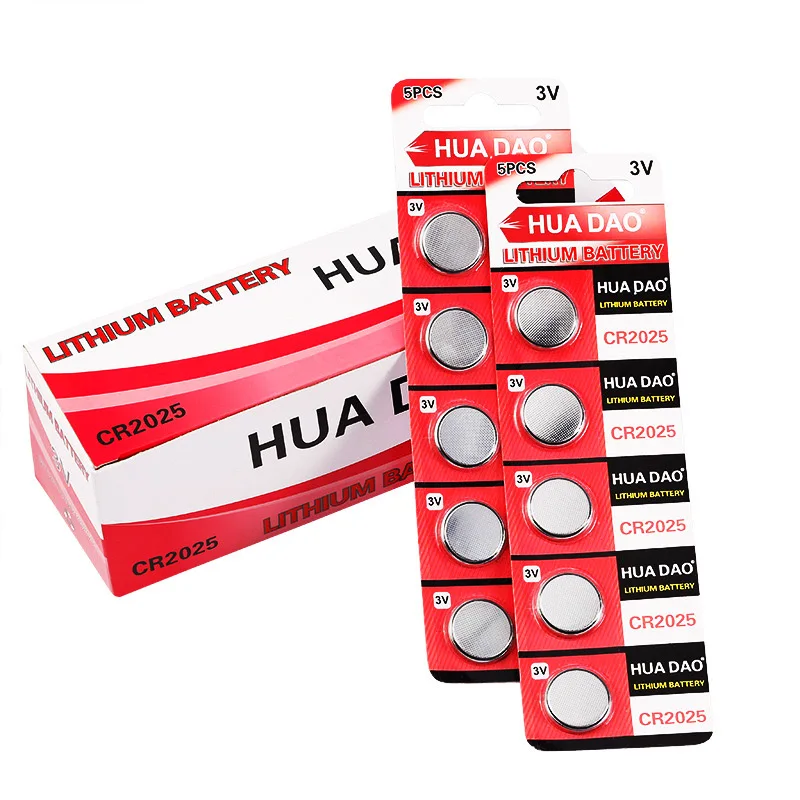 5-50pcs cr2025 ליתיום מטבע ליתיום סוללה גבוהה קיבולת גבוהה w/עוצמה פלט מיוחדת עבור טלוויזיה המכונית מרחוק fob שעונים 3v