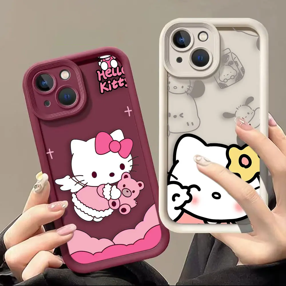 

Cute Hello Kitty Cover Phone Case For Google PIXEL 7 8 7A 8A 9 5G Oneplus 11 10R 8T NORD CE 4 LITE ACE 2 3 TPU Case Funda Capa