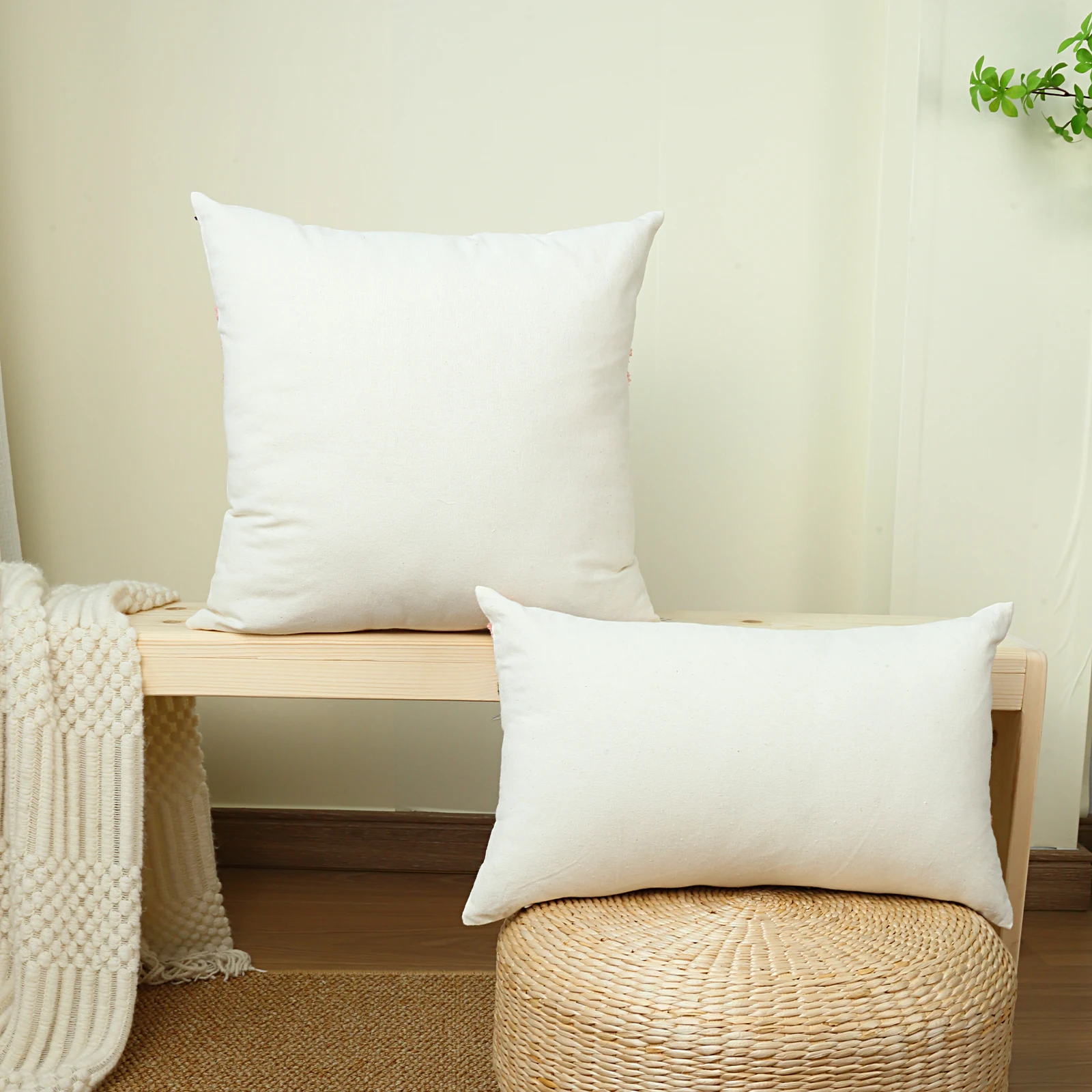 1pc, Luxury Exquisite American Style Embroidered Cushion Cover - Richly Detailed, Multiple Sizes, Versatile for Living Room
