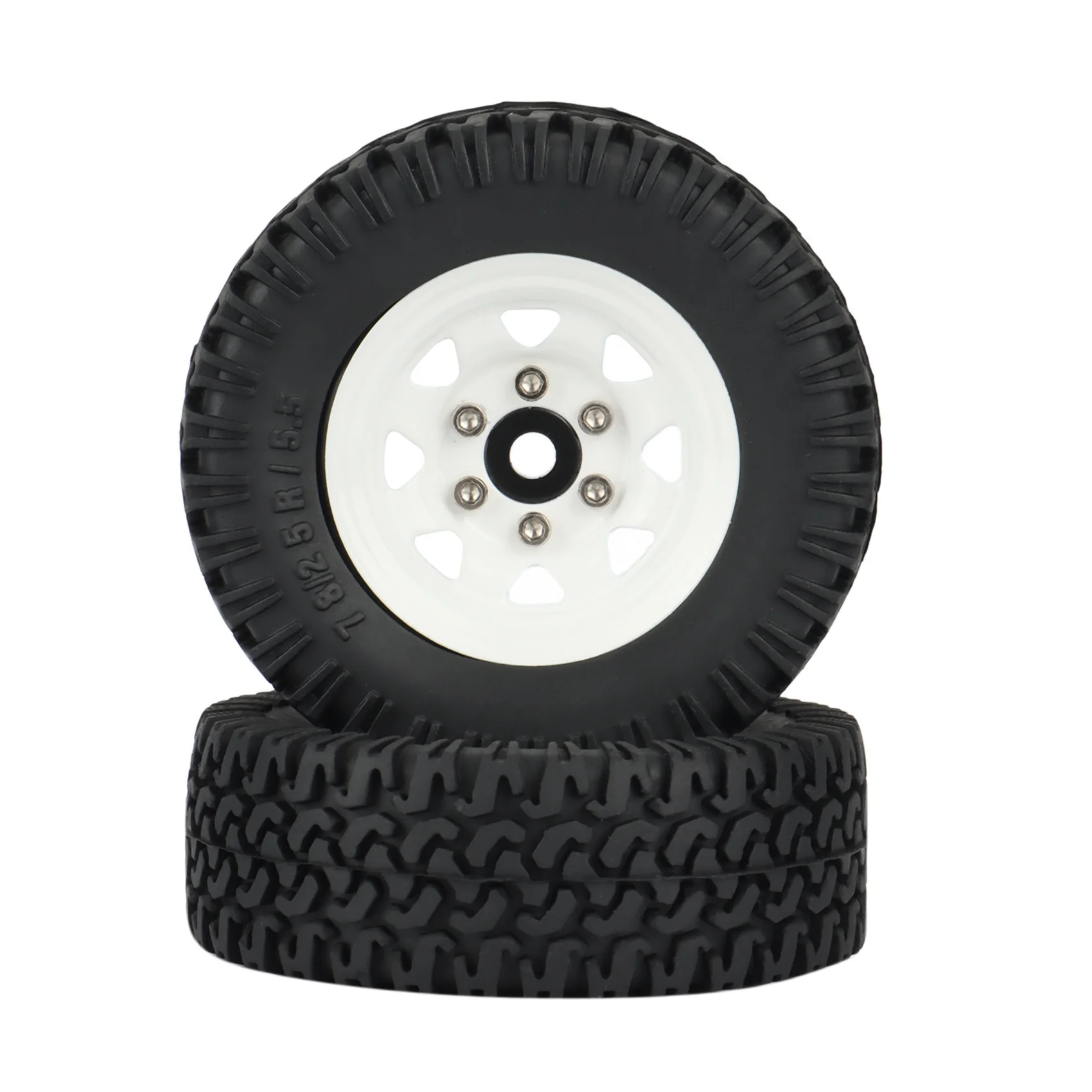 BAAA-4PCS 1.55 مجموعة إطارات حافة عجلة Beadlock المعدنية لسيارة زاحفة RC 1/10 محوري Jr 90069 D90 TF2 Tamiya CC01 LC70 MST,1