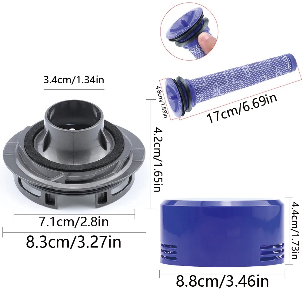 For Dyson V7 Vacuum Cleaner Spare Part, Motor Rear Cover Back Cover HEPA Filter Replacement Parts