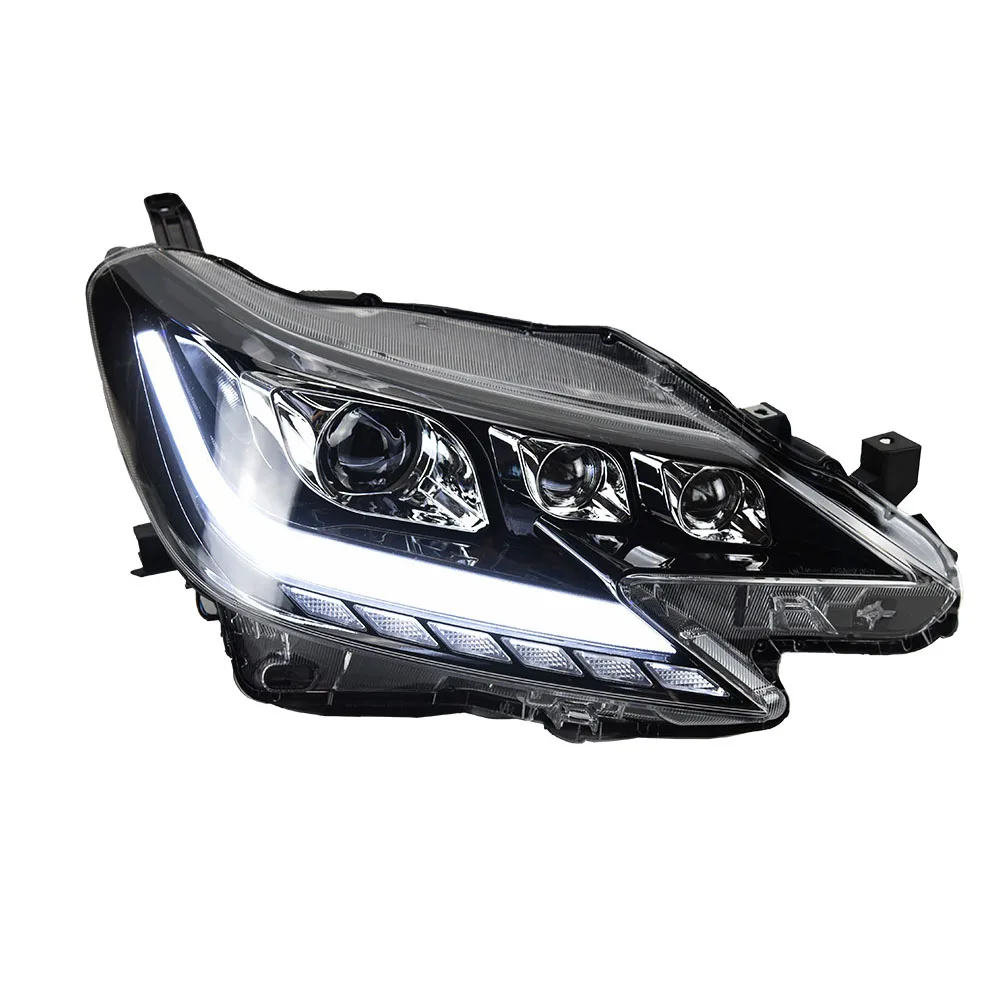 تصفيف السيارة المصابيح الأمامية ل مارك X LED المصباح 2013-2020 ريز رئيس مصباح DRL ديناميكية إشارة العارض عدسة اكسسوارات السيارات الخلفية #6