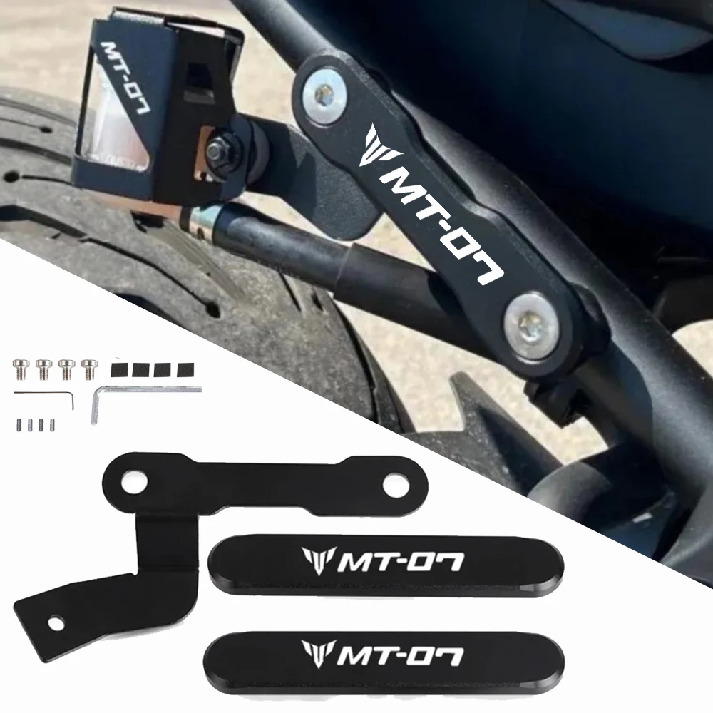 

Для Yamaha MT-07 2014-2018 2019 2020 2021 2022 2023 2024 2025 задняя пассажирская подножка с отверстиями, крышка подножки, блок с пластиной MT07 FZ07