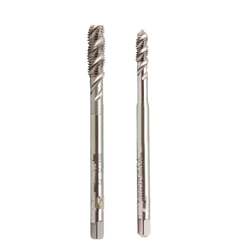 Machine Screw Thread Tap Lengthen Spiral Tapping Tool 2-56 4-40 6-8-32 10 1/4 5/16 American System Spiral Fluted Tap