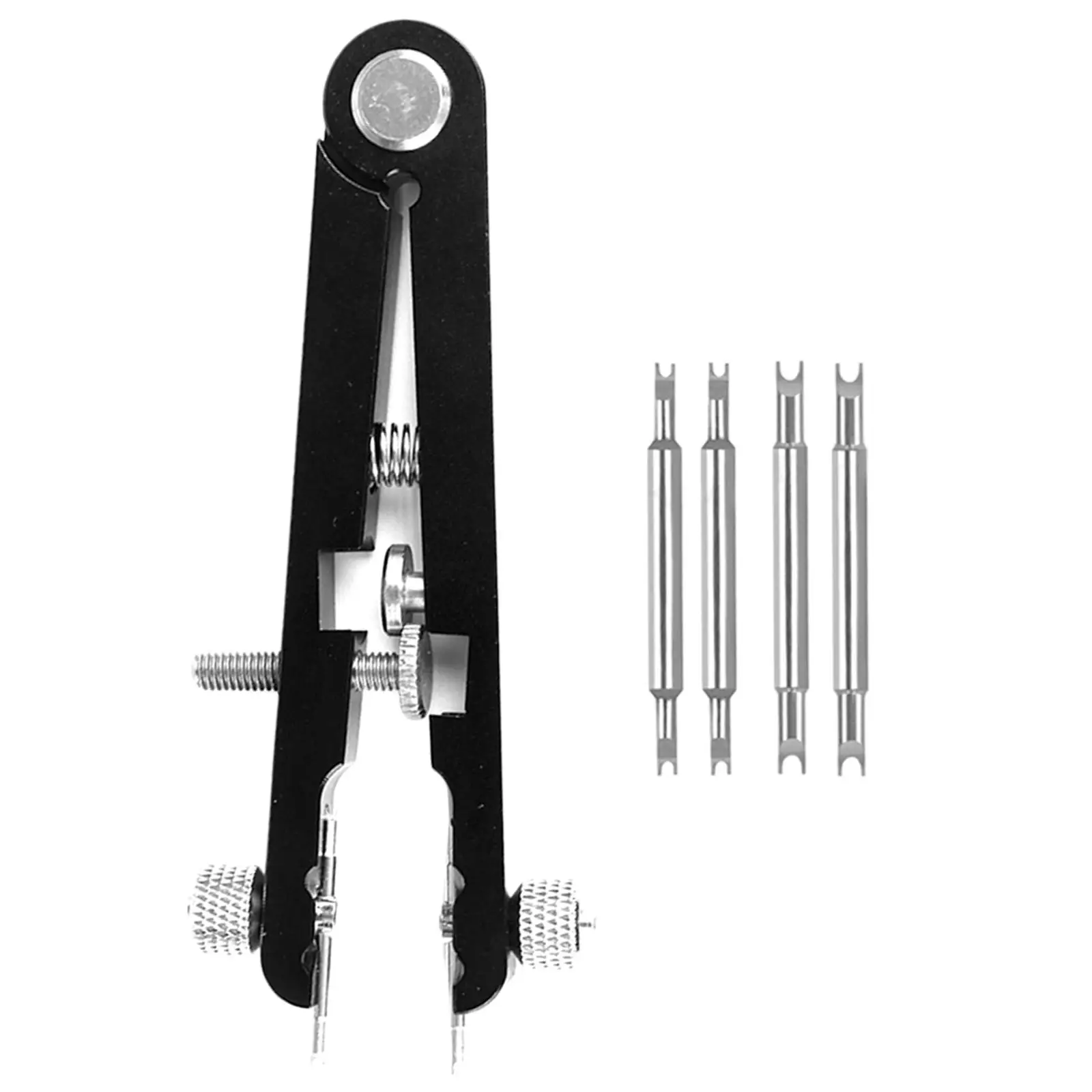 Watches Spring Bar Repair Tool Tweezer V-Shaped Disassembly Dismantling with 4 Pins 6825 Strap Band Removal Removing Tools