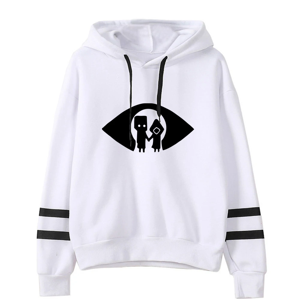 Sweats à capuche Little Nightmares pour hommes et femmes, sweat-shirt à manches sans poche, streetwear Harajuku, vêtements de jeu d'aventure d'horreur, grande taille