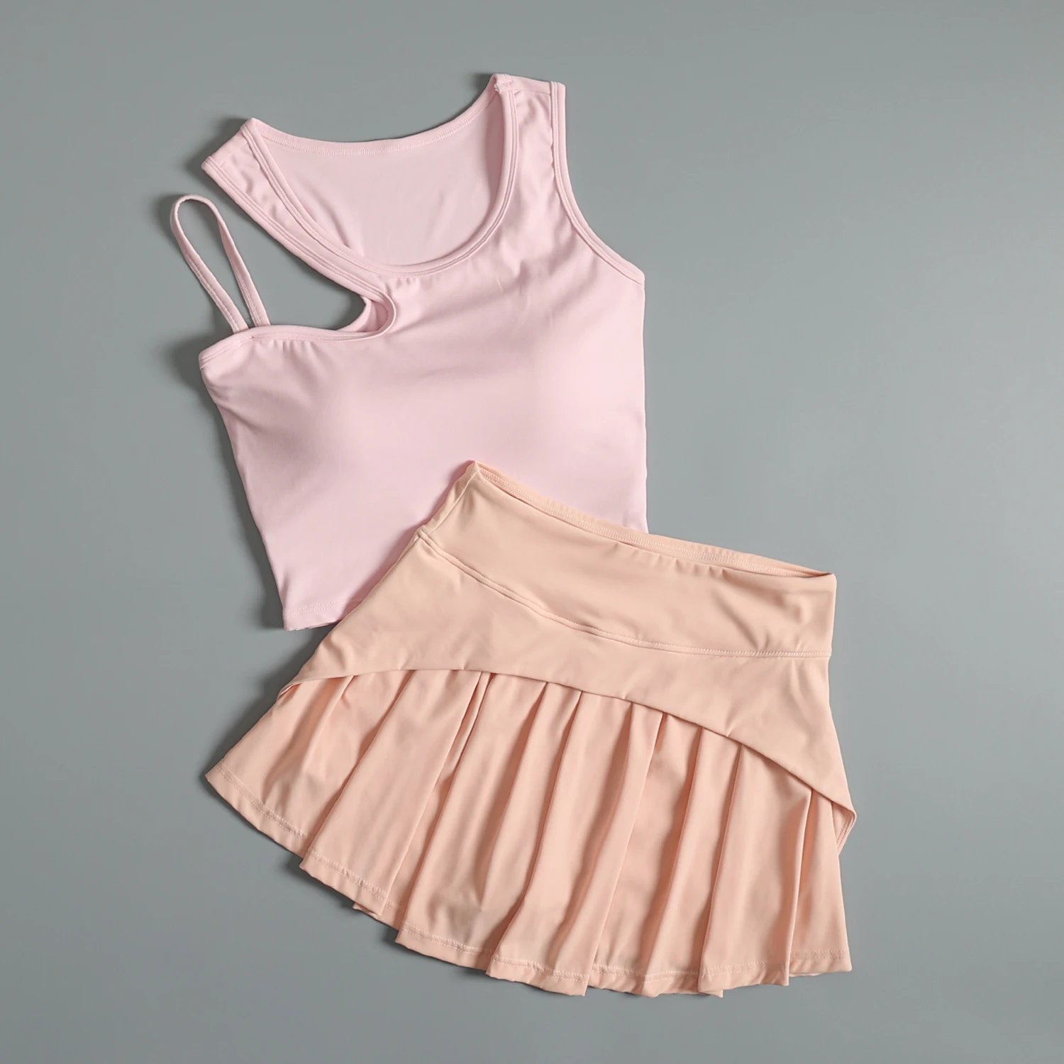 Traje deportivo de bádminton para mujer en verano entrenamiento de gimnasia sujetador de secado rápido Falda corta moda y hermosa yoga mañana