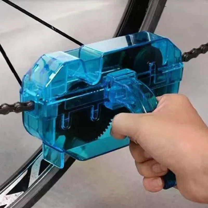 Portable Bicycle Chain Cleaner Bike Brushes Scrubber Wash Tool Mountain Cycling Cleaning Kit Outdoor Accessory Chains Cleaning
