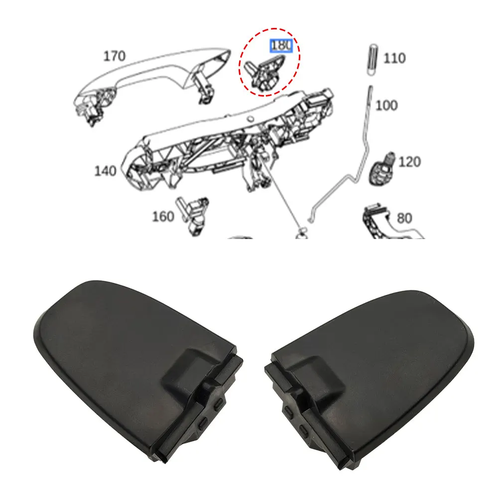 

Для Mercedes W205 W253 W213 W222 Автомобильная внешняя дверная ручка с фиксированной нижней крышкой для Benz C E S GLC Class C180 E200 S300 GLC260