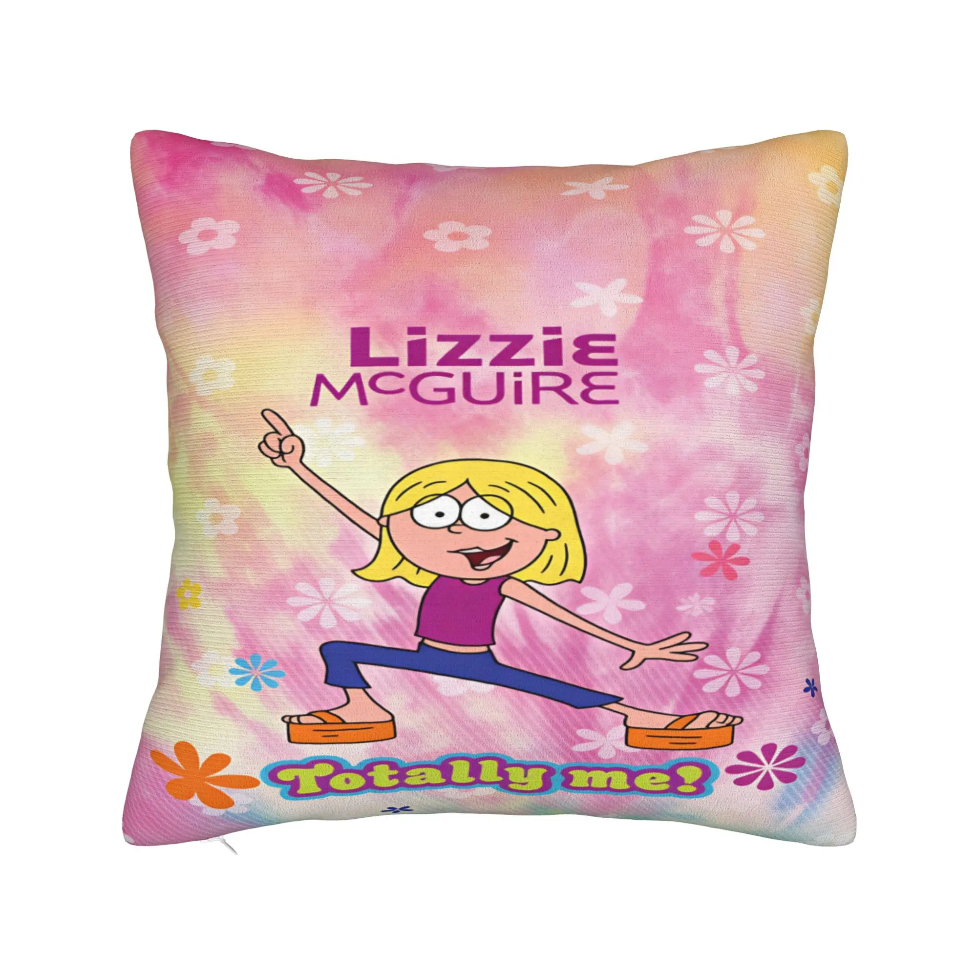 Lizzies Cartoon McGuires Pillow Cover  Soft Cushion Cover Cute Funny Pillow Case For Sofa Bedroom Home Decor