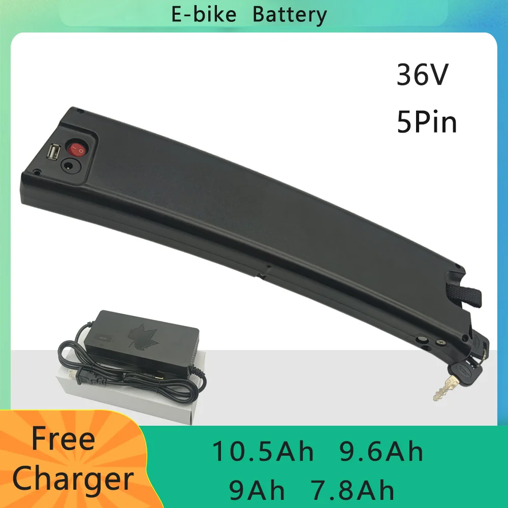 

15 pollici Compact Folding E-bike Battery 36v Reention Rapier curva piegatura 7.8Ah 9Ah 9Ah 9.6Ah E-bike batteria