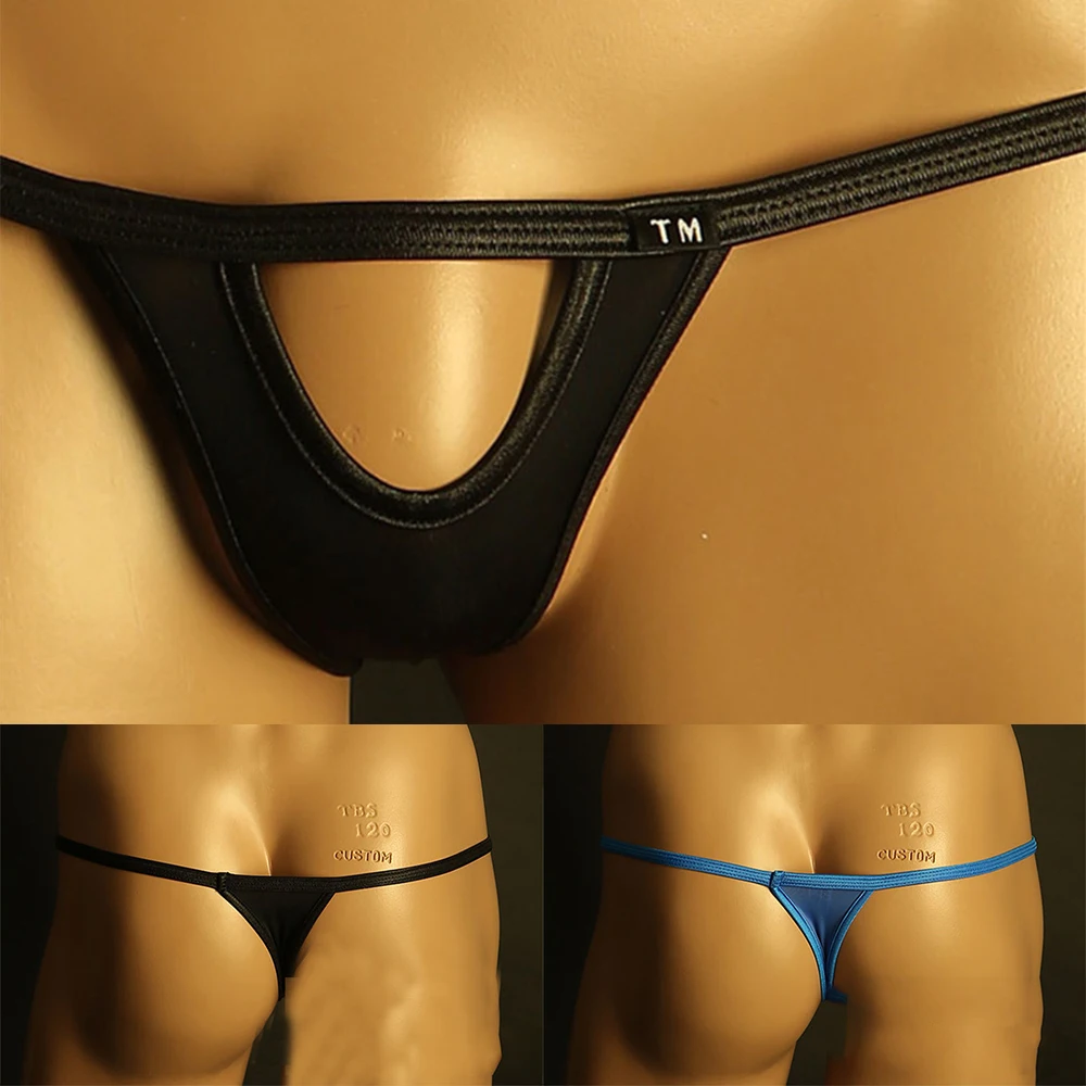 G-string Mens Underwear Black/Blue Elastic Hot Sale Reliable Replacement Sexy Spandex Pouch Thong T-back 1pcs M~2XL