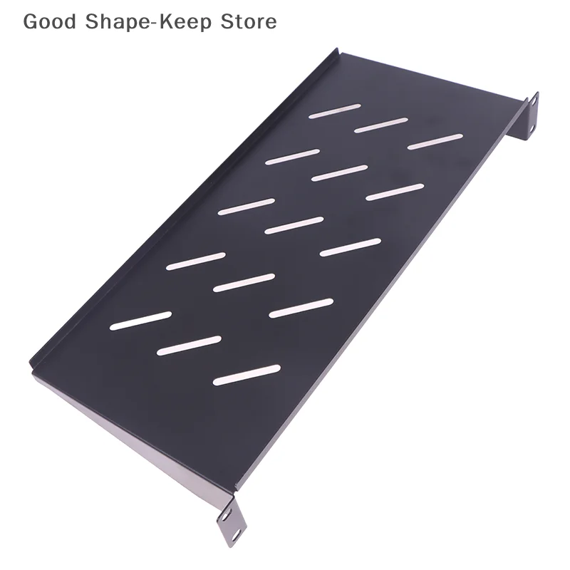 رف رف خادم 1U مضمون للجودة وجيد التهوية؛ صينية تثبيت الخادم لخزانة ورف مقاس 19 بوصة