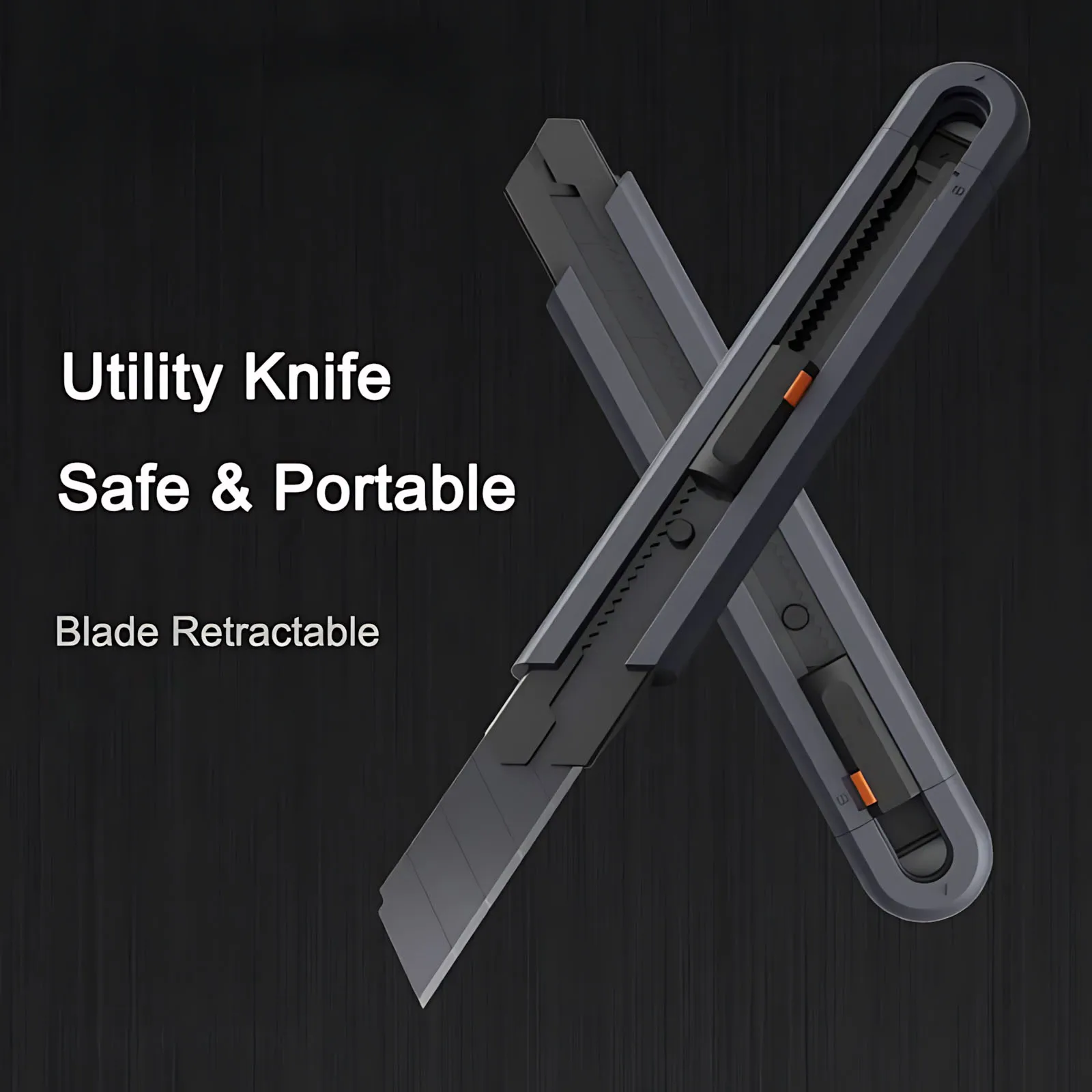 Mini Multifunction Utility Knife Carbon Steel Blade Safety Lock Stretch Pocket Professional Paper Cutter Household Manual Tool