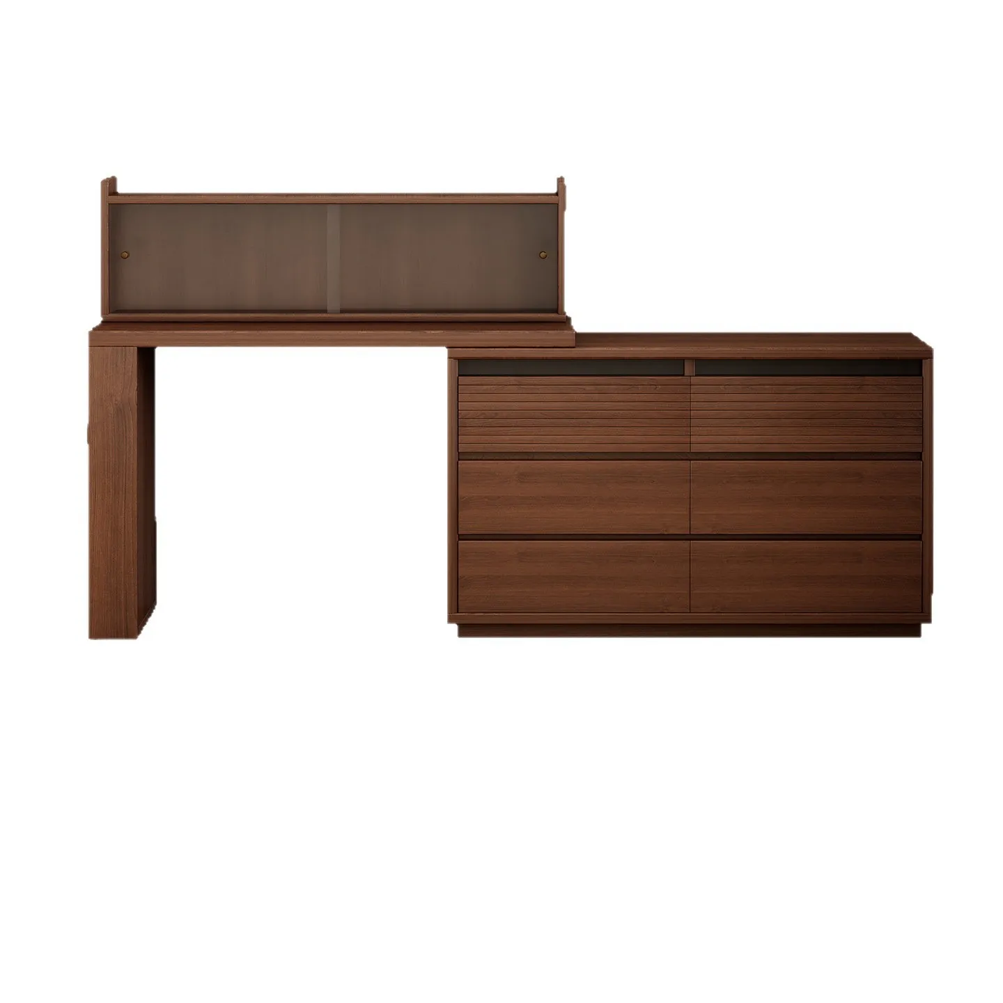 New Chinese dresser chest integrated bedroom retractable 2026 new corner dresser simple dressing cabinet
