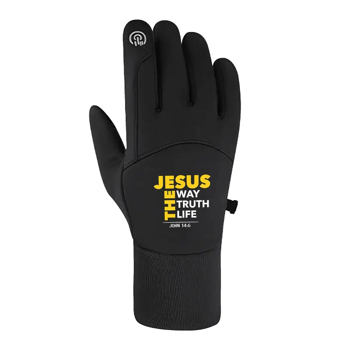 Jesus Faith Statement Winter Outdoor Ride Handschoenen Warm touchscreen