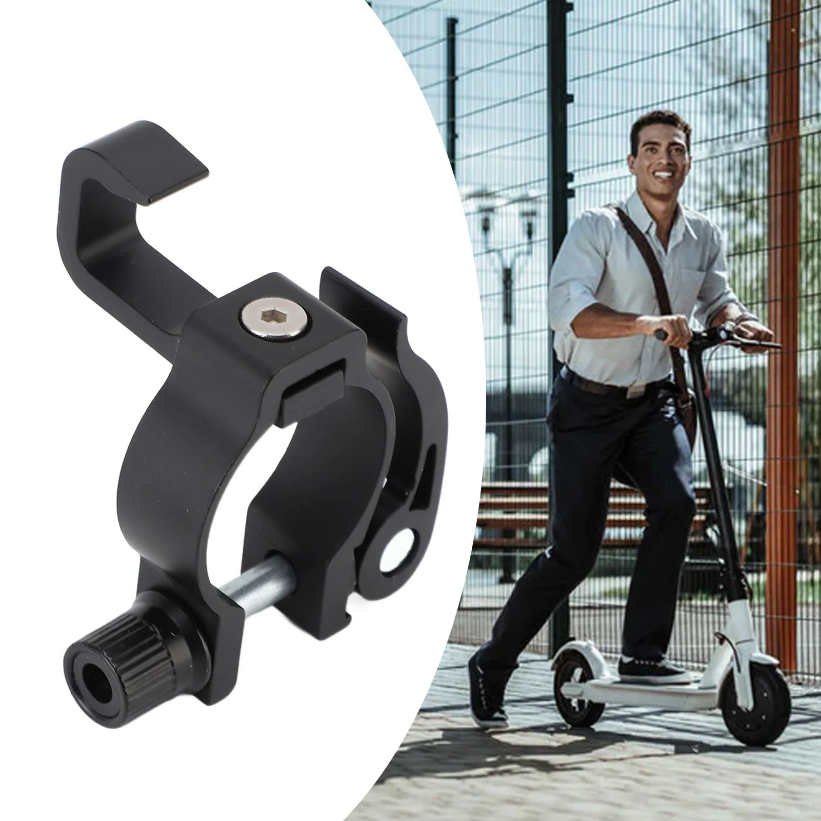خطاف تعليق سكوتر كهربائي متعدد الأغراض مضاد للكراك قوي 8 بوصة مظهر أنيق خطاف حقيبة تخزين سكوتر كهربائي للتسوق