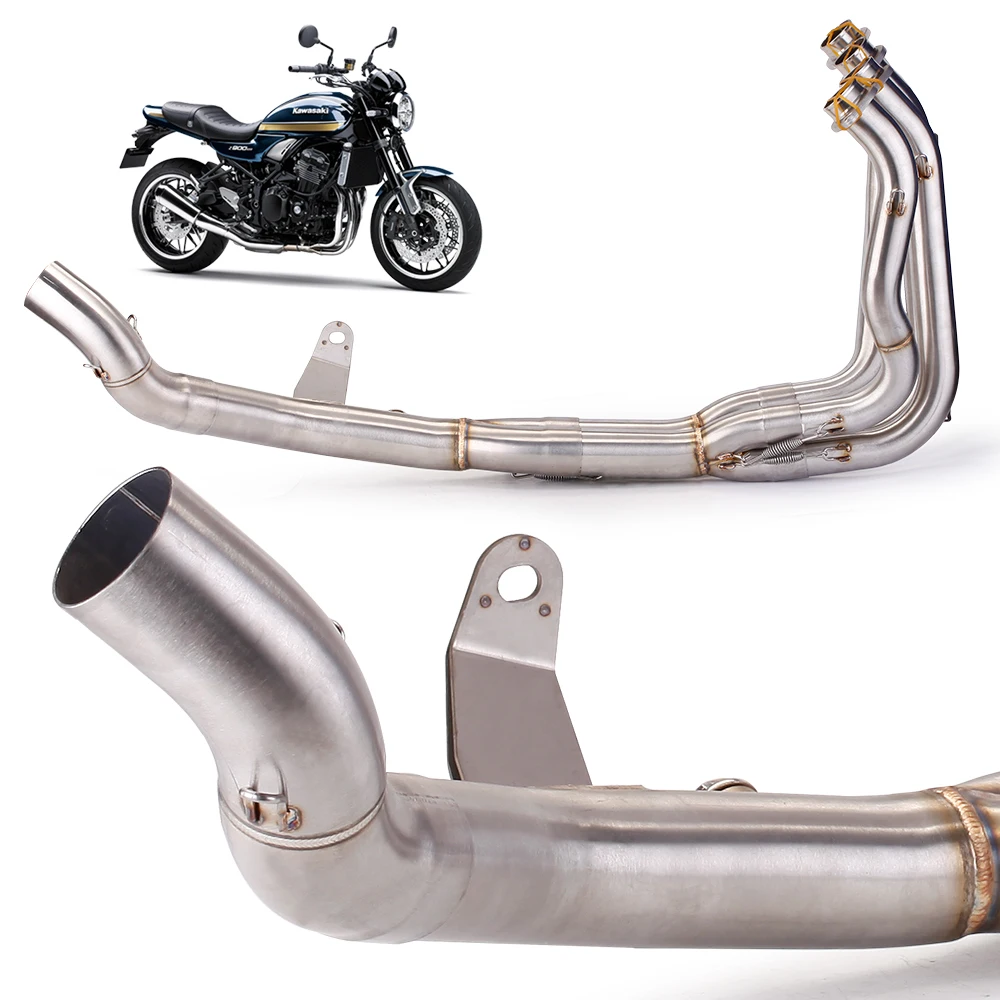 Slip On For Kawasaki Z900RS 2017 - 2020 Motorcycle Exhaust Escape Modified Front Middle Link Pipe Without Muffler