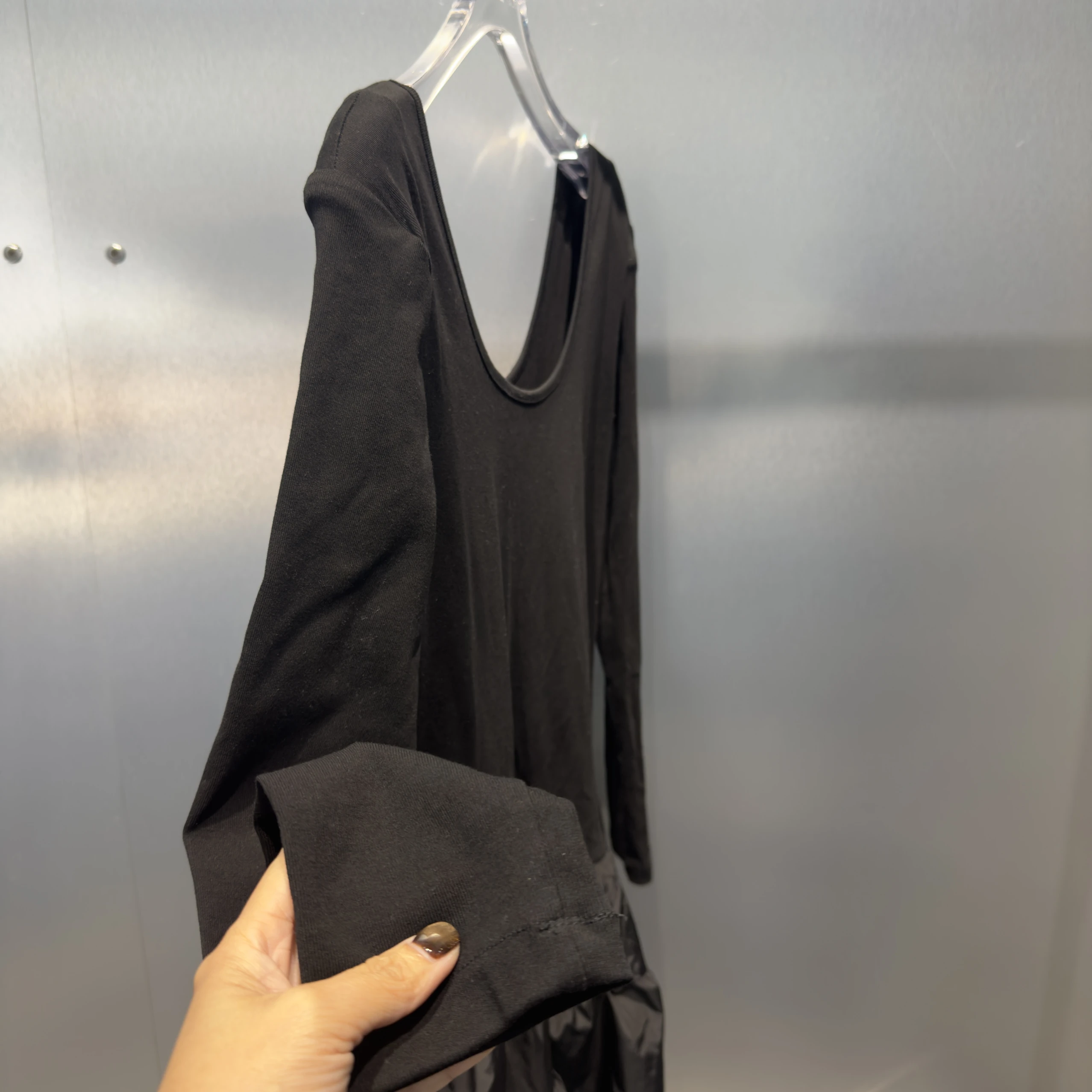 retro-sle-korean-ballet-waist-cinching-slim-fit-long-sve-u-ne-pure-color-individuatic-dr-autumn-new-arrival