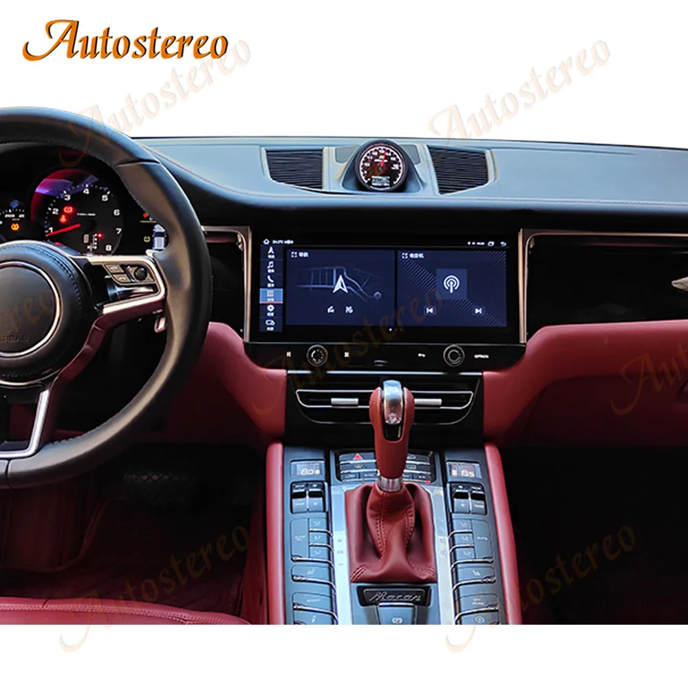 12.3Inch Screen Android 13 For Porsche Macan MRW 2013-2018 Car GPS Navigation Multimedia Player Radio Stereo Head Unit Audio