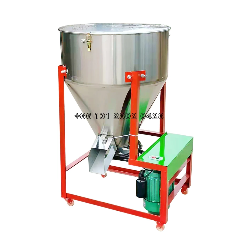 75KG Feed Mixer, Breeding Pellet Mixer, Wheat, Corn, Rice Seed Coating Machine, Grass Mixer