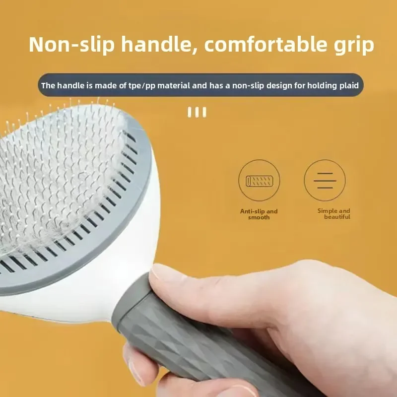 For one click hair removal pet comb to remove floating hair without damaging the skin cat and dog comb pet needle comb