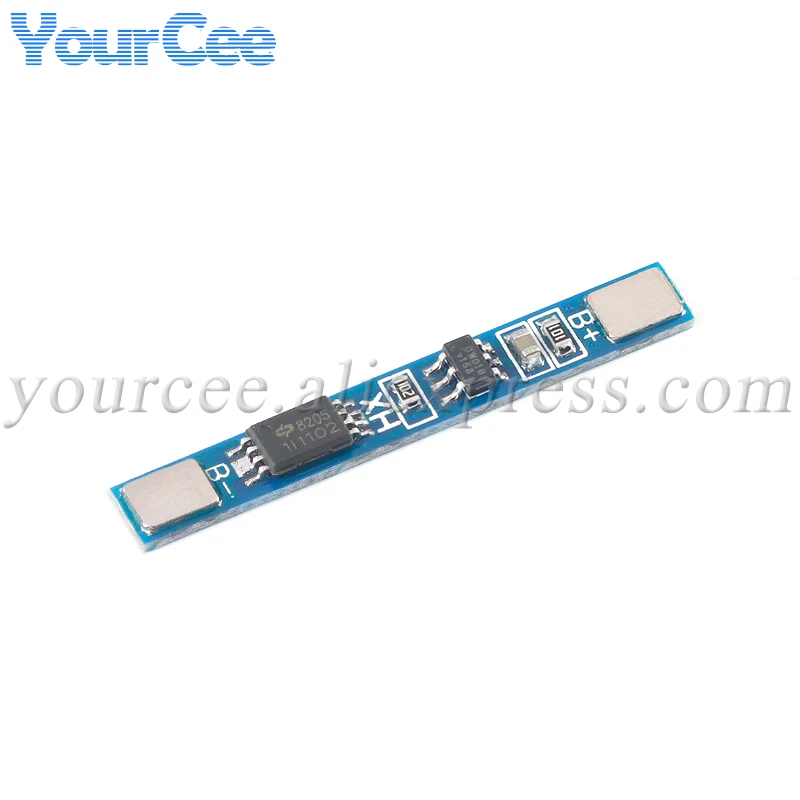 20szt/1szt 1S 3.7V 2A li-ion BMS PCM Single MOS 18650 Battery Protection Board PCB Module for 18650 Lithium ion li Battery Cell — zdjęcie 3