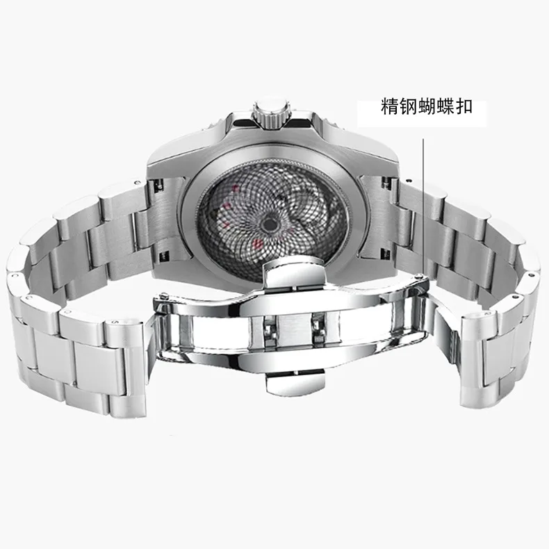 Men\'s Watch Quartz Movement Watch Grey dial Stainless Steel Sport Steel Band Watch Automatic date daily waterproof clock