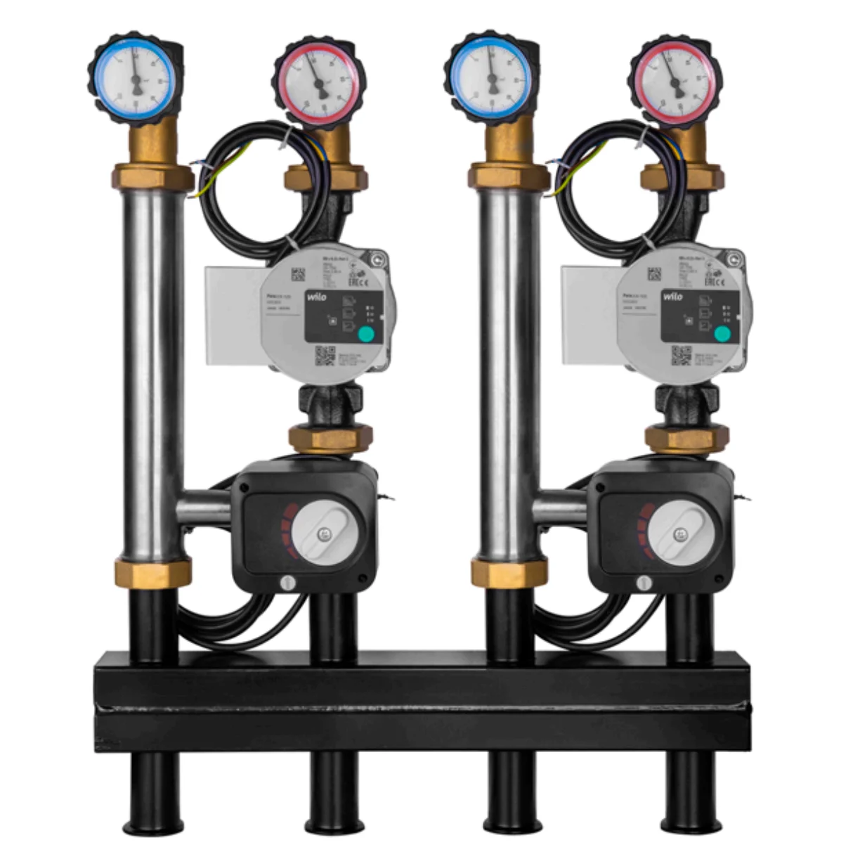 

ATV&UTVAuto Brass Modern Mixed Water Control Set with Circulation Pump Pressure Guange for Hot and Cold Water Mixing
