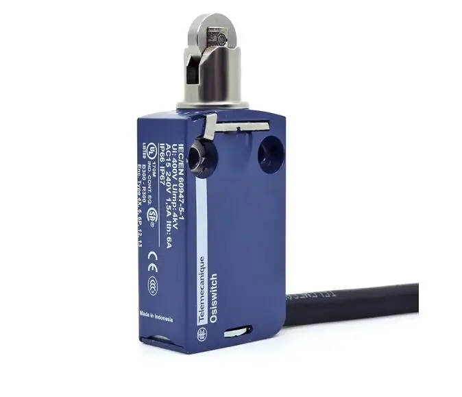 Original limit switch ZCMD21 direct action metal roller, 1-meter cable, one open and one close XCMD2102L1(ZCMD21+ZCE02)