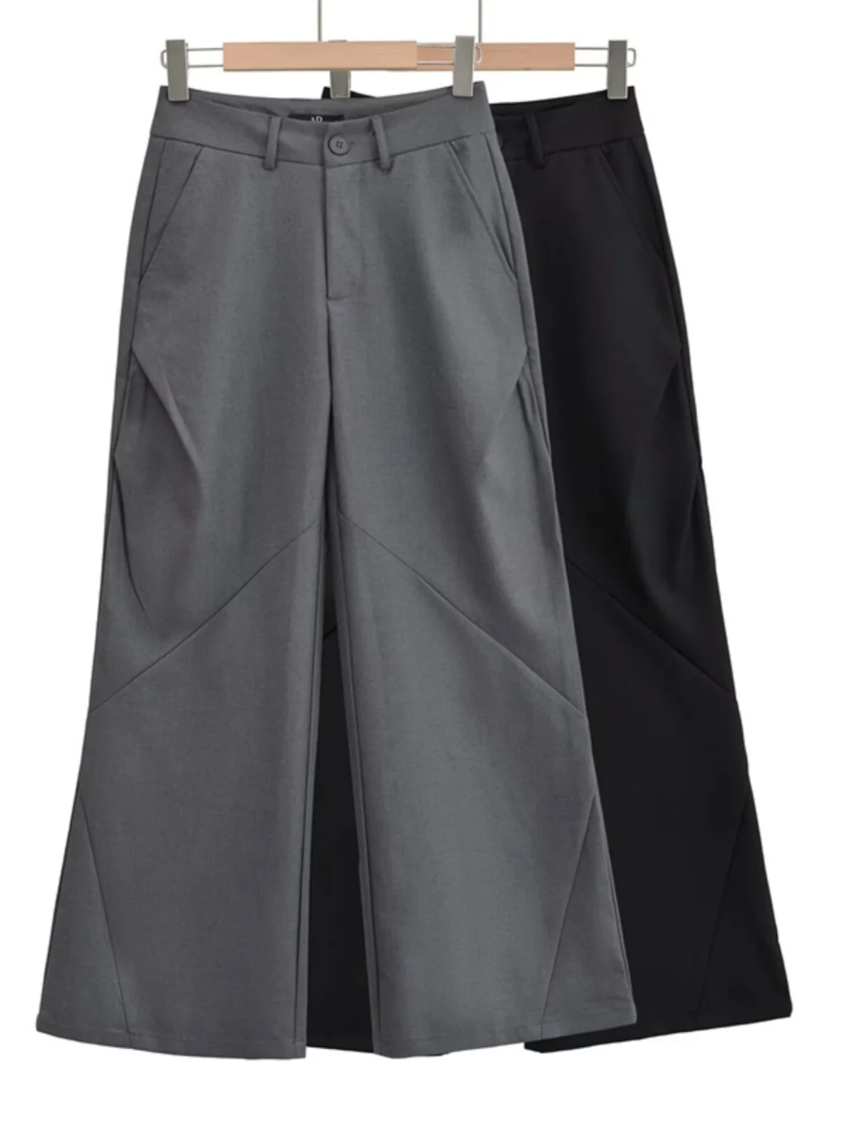 

Широкие брюки с низкой талией в американском стиле ретро, повседневные брюки с ромбовидным разрезом, модные женские брюки премиум-класса