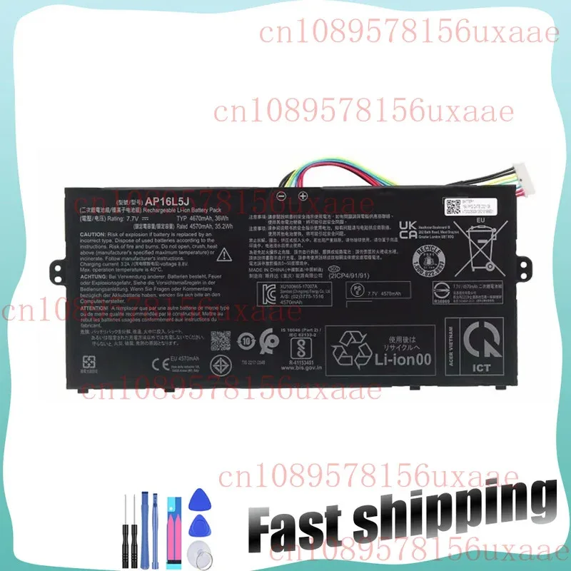 

AP16L5J New Battery for Acer Aspire Swift 5 SF514-52T Spin 1 SP111-32N XMSJ