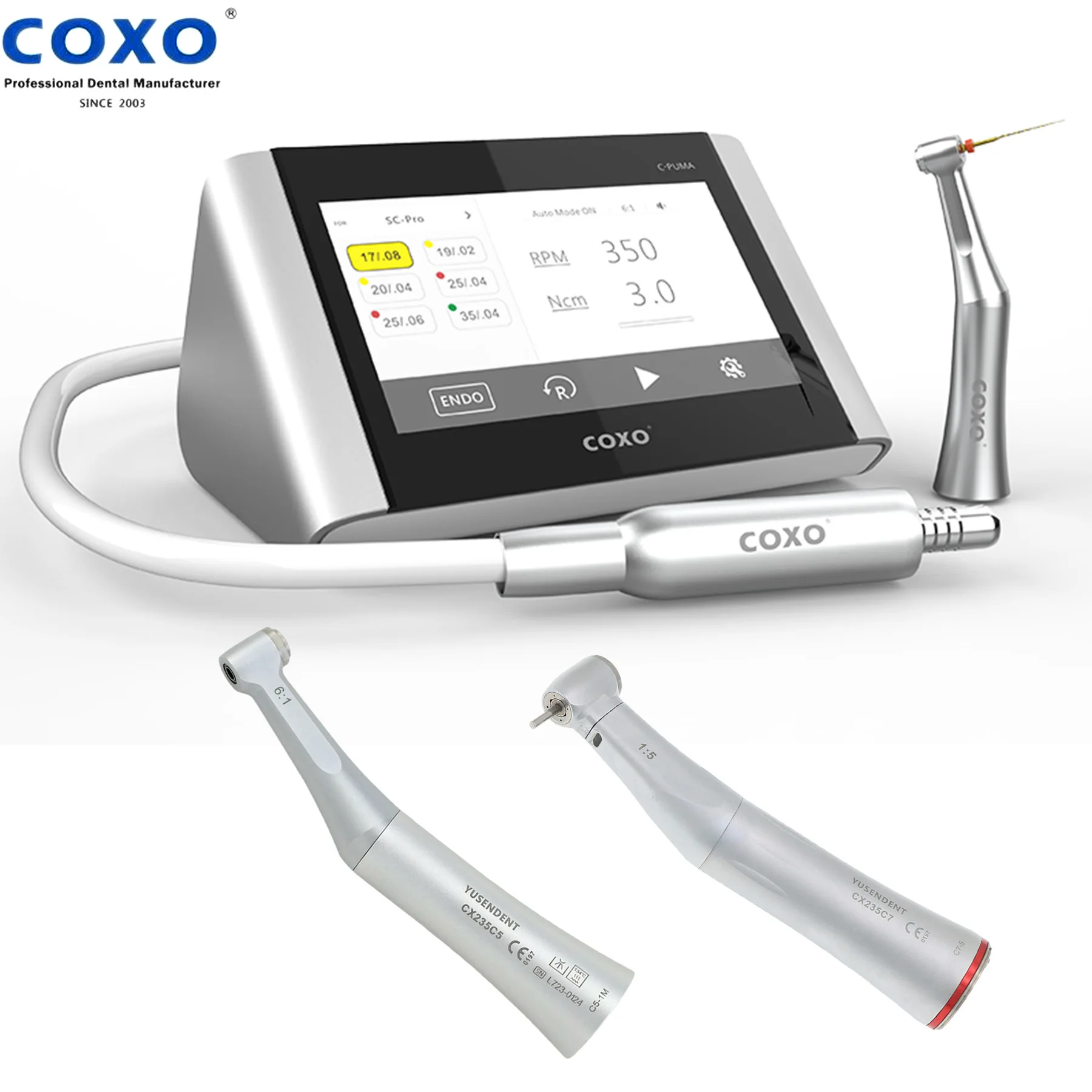 COXO Dental C PUMA mistrz silnik elektryczny 6:1 Endo końcówka 1:5 kątnica