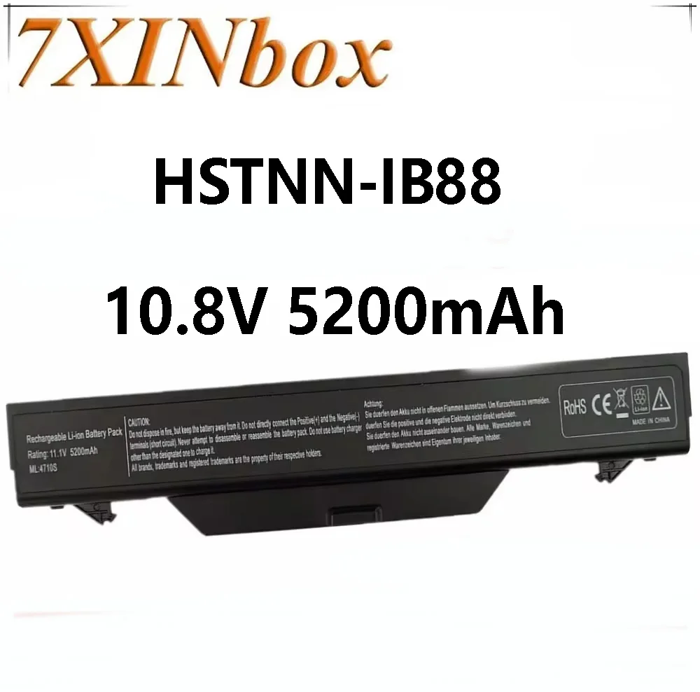 7XINbox HSTNN-IB88 10.8V 5200mAh Battery For HP ProBook 4510S 4515s 4710s 4720s 572032-001 HSTNN-OB88 HSTNN-XB88 13129-361 NZ375