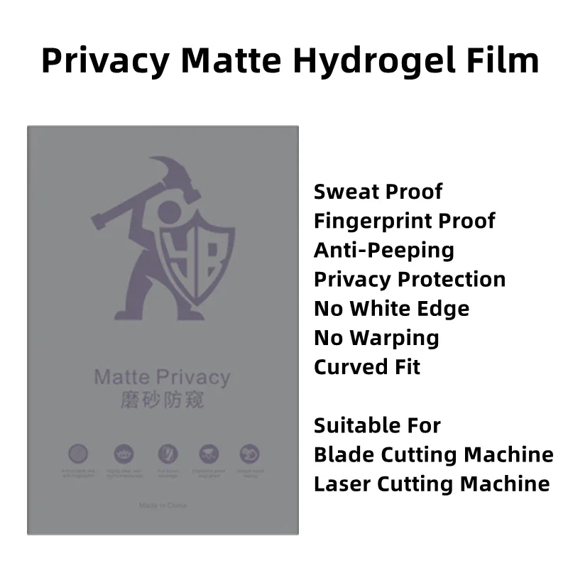 

10-50pcs TPU MATTE Privacy Frosted Protection Flexible Hydrogel Film For Mobile Phone Screen Protective Cutting Machine