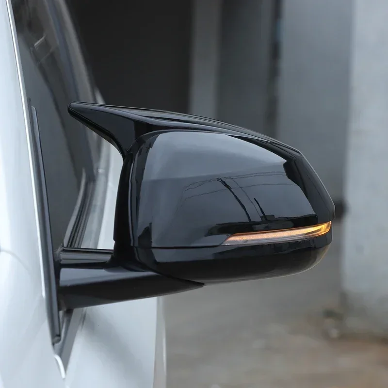 For BMW X1 iX1 U11 2023-2024 ABS Black Car Rearview Mirror Cap Trim Sticker Car Accessories(L H D)