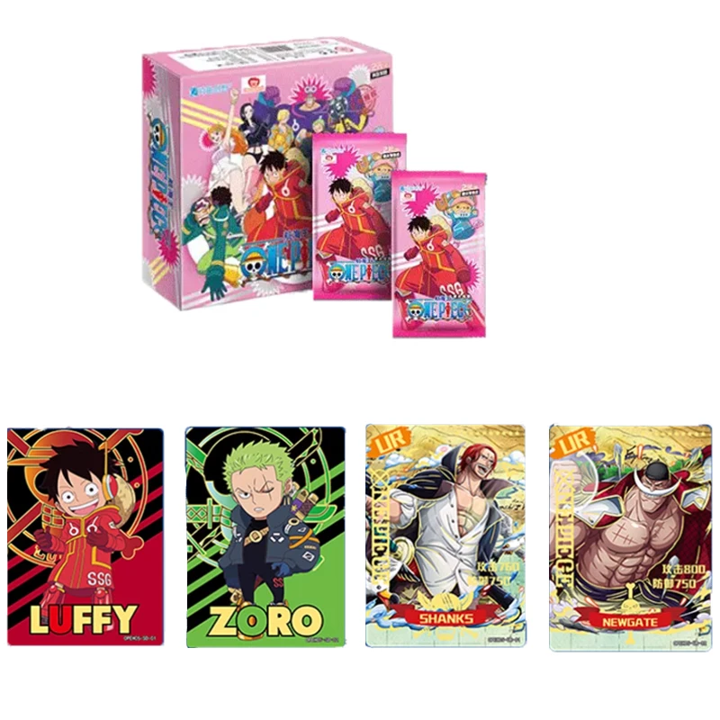 

QQCX One Piece Cards Anime Figures Cards Egghead Island Chapter Monkey D Luffy Nami Collectible Cards Toys Gifts for Children