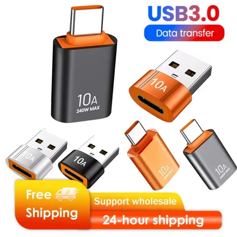 RYRA 10A OTG USB 3.0 To Type C Adapter TypeC Female To USB Male Converter Fast Charging Data Transfer For Macbook Xiaomi Samsung