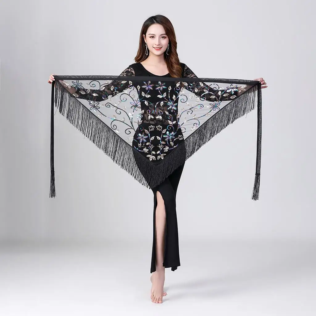 Belt Costume with Sequin And Sinks in Belly Dance Chiffon with Chain in