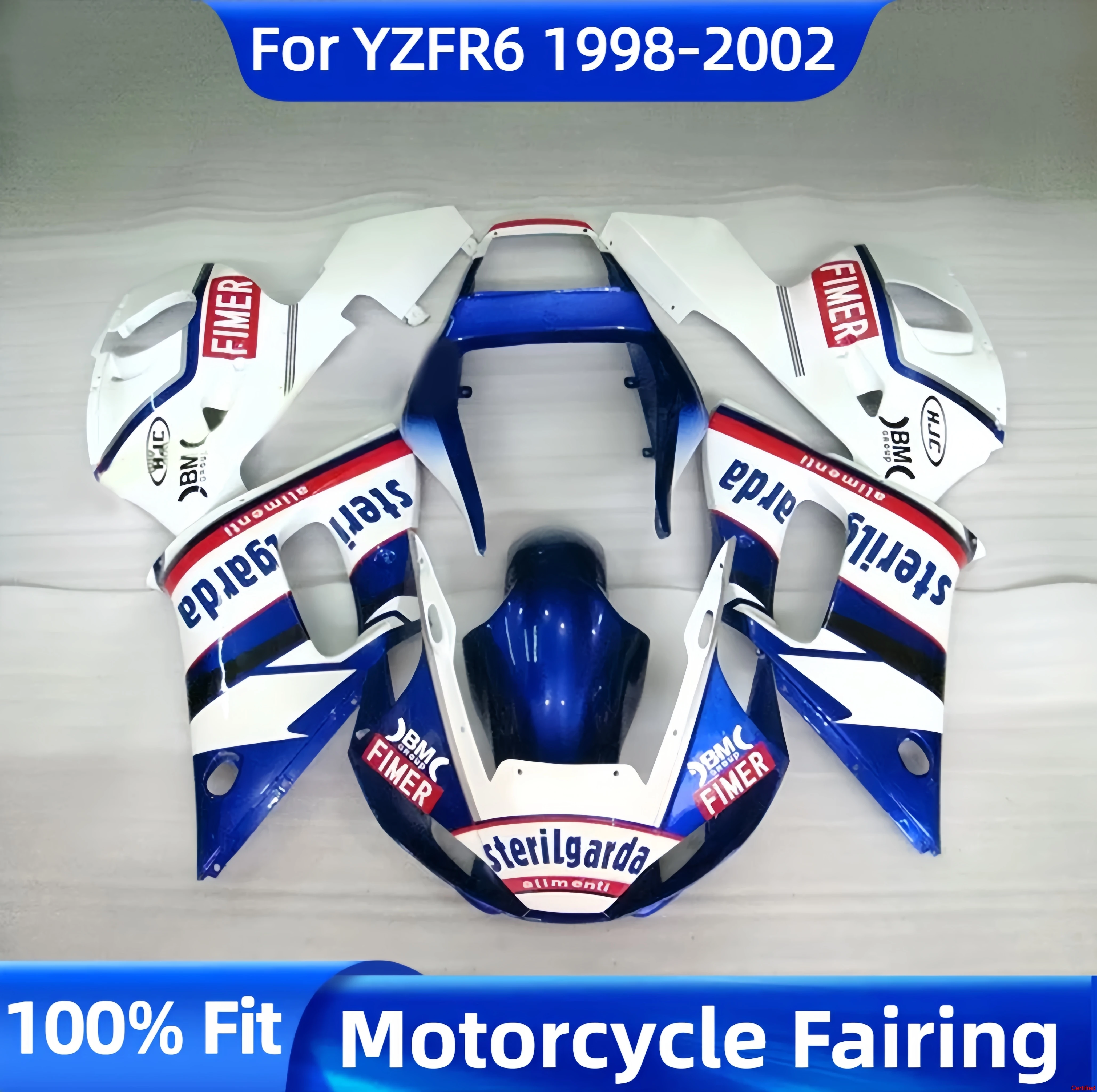 

Новый окрашенный комплект обтекателя, подходящий для YAMAHA YZF R6 98 99 00 01 02, АБС-пластик 1998 1999 2000 2001 2002 100% кузов мотоцикла