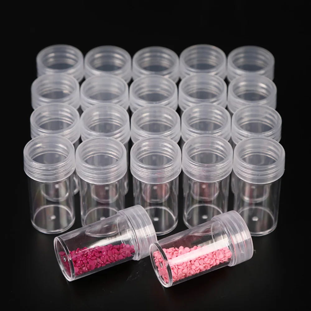 5/10/30Pcs Mini Storage Box Transparent Plastic Jewelry Storage Box Container Portable DIY Bead Mosaic Storage Container Case