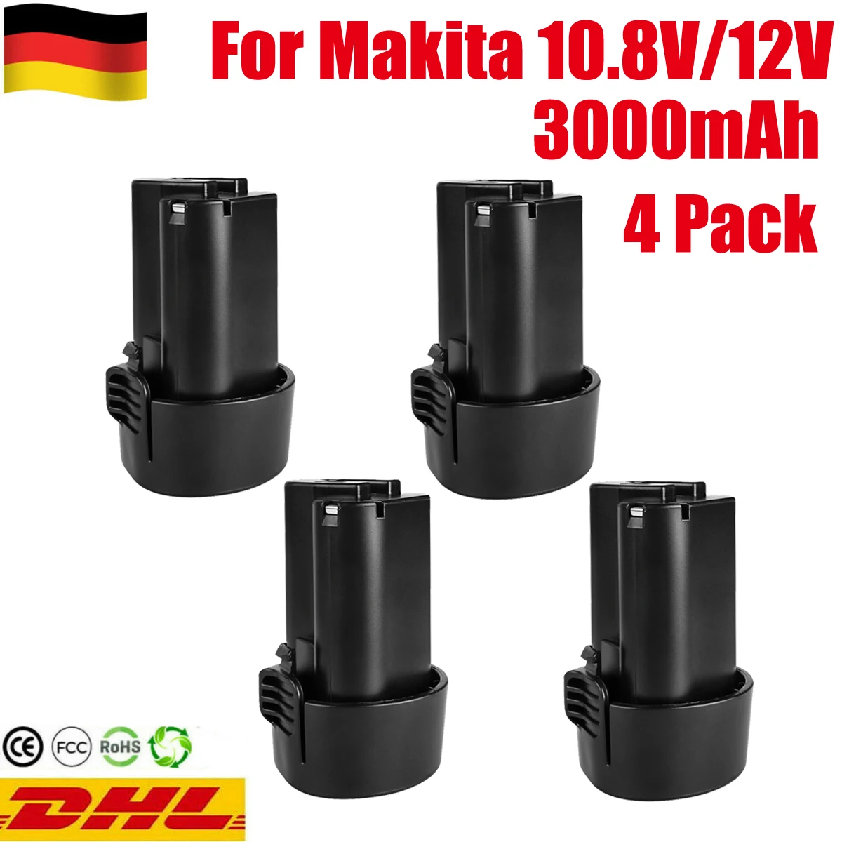 For Makita BL1013 BL1014 10.8V 12V Max 3000mAh Lithium Battery 194551-4 TD090D TD090DW LCT203W LCT204 194550-6 DF030D