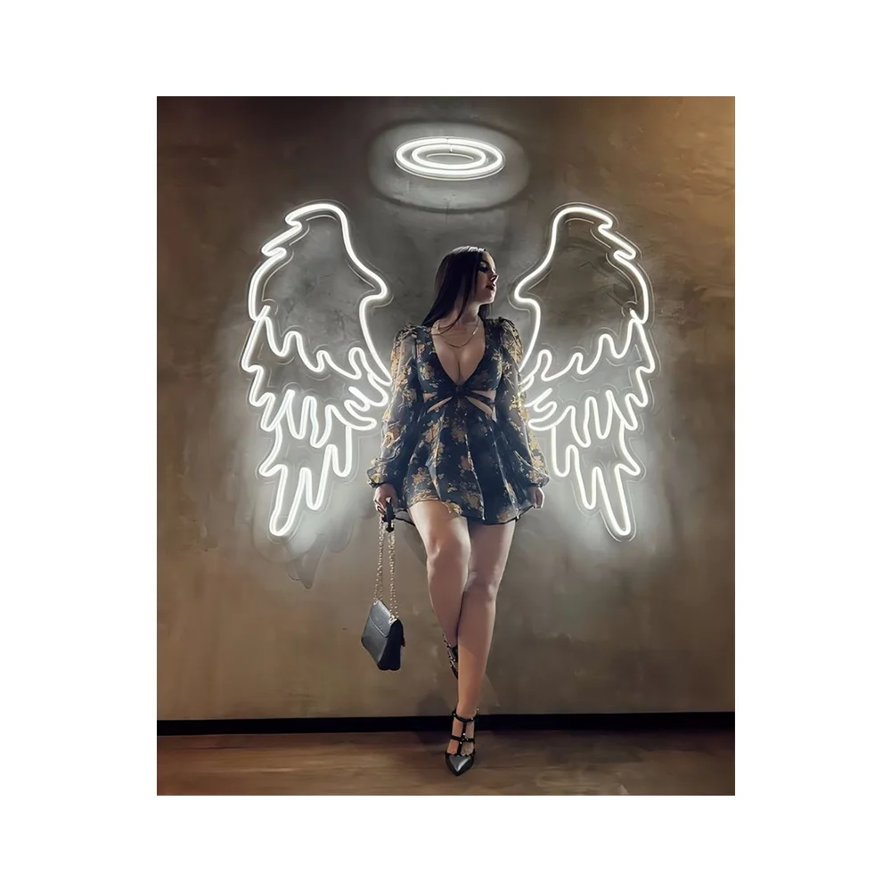 Wholesale Decoration Gift Neon Letters for Wall Butterfly Wing Neon Sign Wing Neon Light for Bar Party Business Decoration