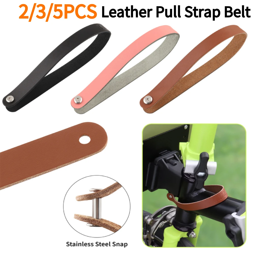 

2-5PCS Carrier Block Strap Bicycle Head Bag Pull StrapFolding Bike Quick Release Handle Belt for Brompton Folding Bike Carrier